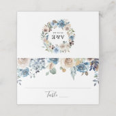 咲く美しい |パーソナライズされたの結婚座席表 プレイスカード (外部開封)