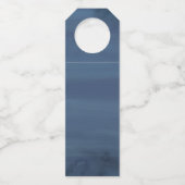 咲く美しい |パーソナライズされた結婚s ボトルネックタグ (裏面)