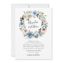 咲く美しい |フローラ結婚式招待状