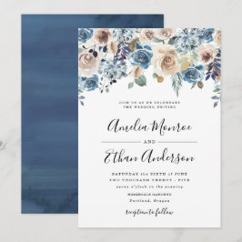 咲く美しい |フローラ結婚式招待状 招待状