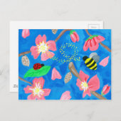 咲く美しい ポストカード (正面/裏面)