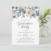 咲く美しい |卒業パーティー招待状 招待状 (スタンド正面)