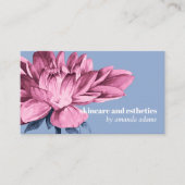 咲く美しい |水彩スキンケアエステティシャン 名刺 (正面)