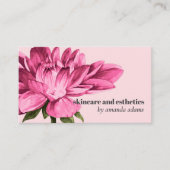 咲く美しい |水彩スキンケアエステティシャン 名刺 (正面)