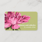 咲く美しい |水彩スキンケアエステティシャン 名刺 (正面)
