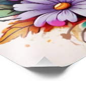 咲く美しい:開花のバーストカラフル フォトプリント (角)