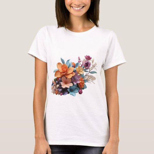 咲く美しい Tシャツ (正面)