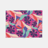 咲く美学 フリースブランケット (正面(横))