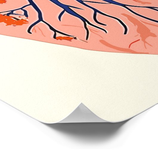 咲く肺 – 自然と健康の調和 ポスター (角)