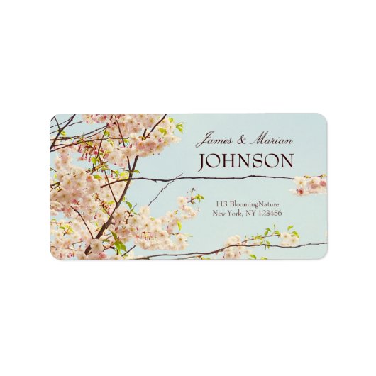 咲く自然 ラベル (正面)