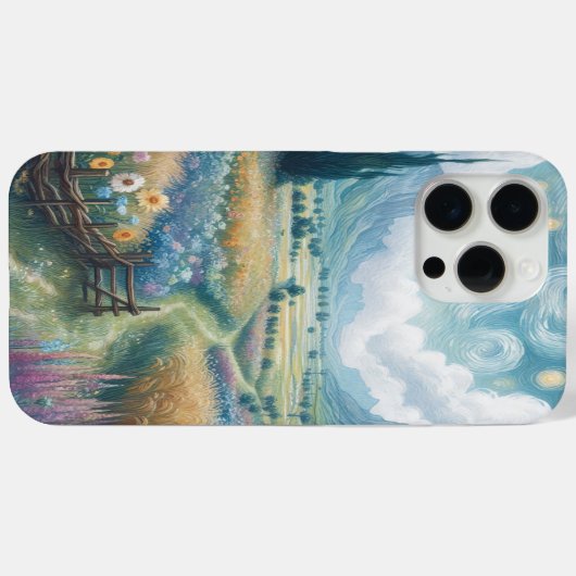 咲く花と山 Case-Mate iPhoneケース (裏面 (横))