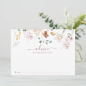 咲く花ベビーアドバイスカード 招待状 (スタンド正面)