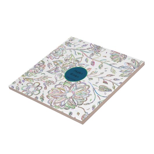 咲く花束 タイル (側面)