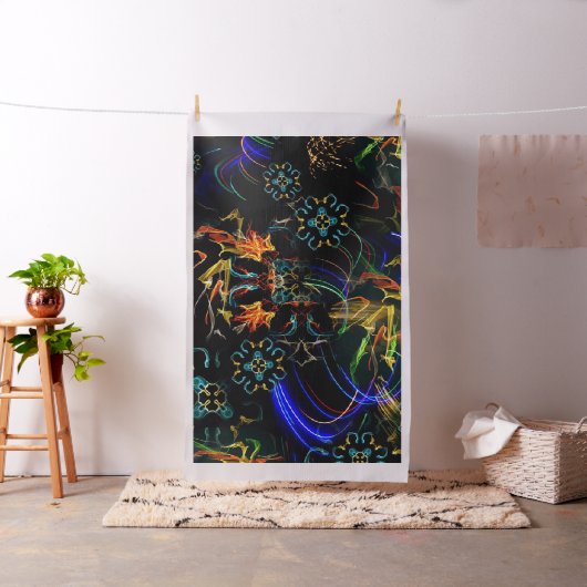 咲く花火の民芸 ファブリック (インサイチュ)