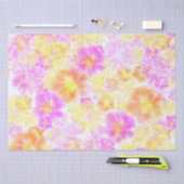 咲く花絞りフローラ絞り染め柄 薄葉紙 (クラフト)