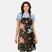 咲く花 エプロン (着用した状態)