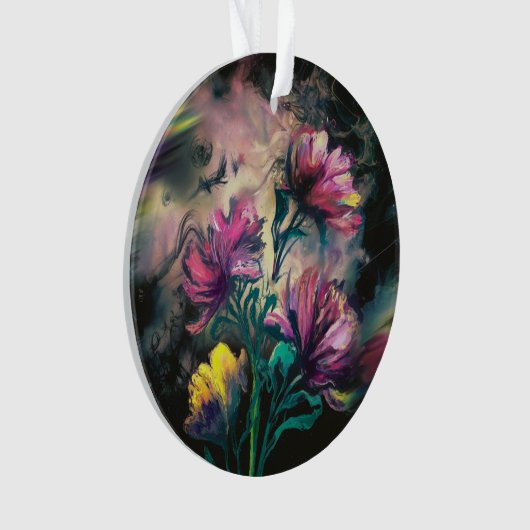 咲く花 オーナメント (正面)