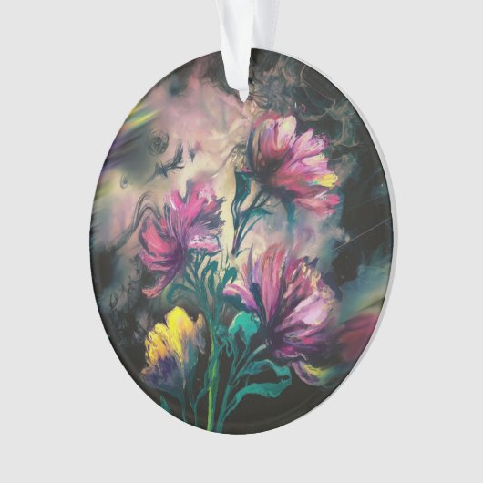 咲く花 オーナメント (正面)