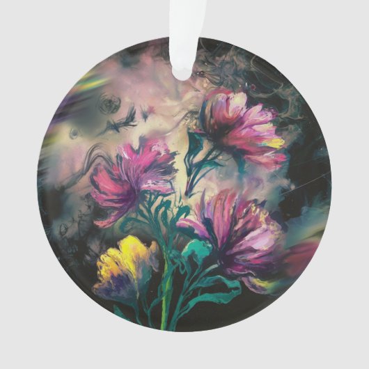 咲く花 オーナメント (正面)