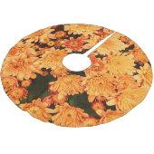 咲く花、カラフル背景。 ブラッシュドポリエステルツリースカート (アングル)