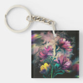 咲く花 キーホルダー (正面)