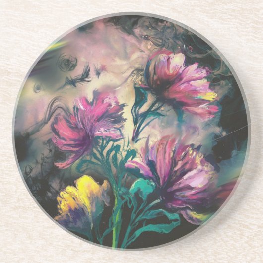 咲く花 コースター (正面)