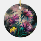 咲く花 セラミックオーナメント (裏面)