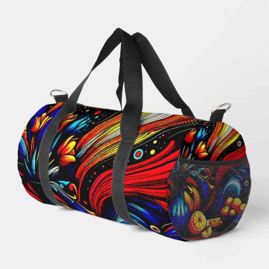 咲く花 ダッフルバッグ (右コーナー)