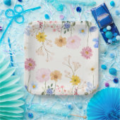 咲く花 ペーパープレート (パーティー)