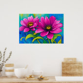 咲く花 ポスター (キッチン)