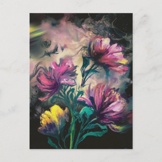 咲く花 ポストカード (正面)