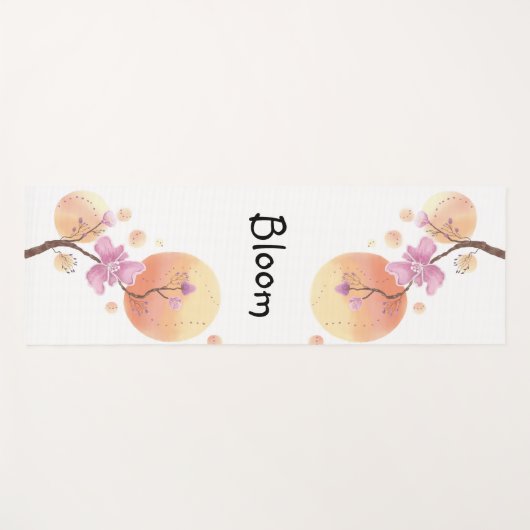 咲く花 ヨガマット (正面(横))