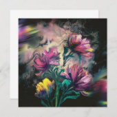 咲く花 招待状 (正面/裏面)