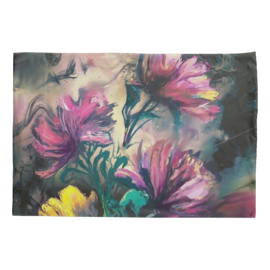 咲く花 枕カバー (裏面)