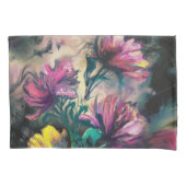 咲く花 枕カバー (正面)