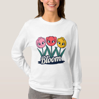 咲く花 Tシャツ