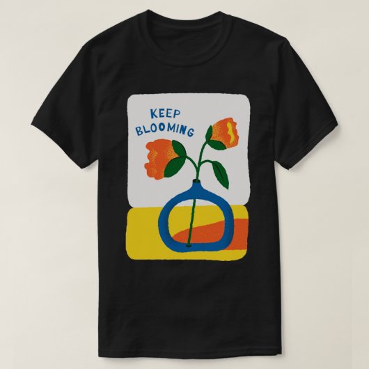 咲く花 Tシャツ (デザイン正面)