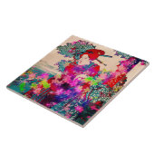 咲く芸者陶瓦 タイル (側面)