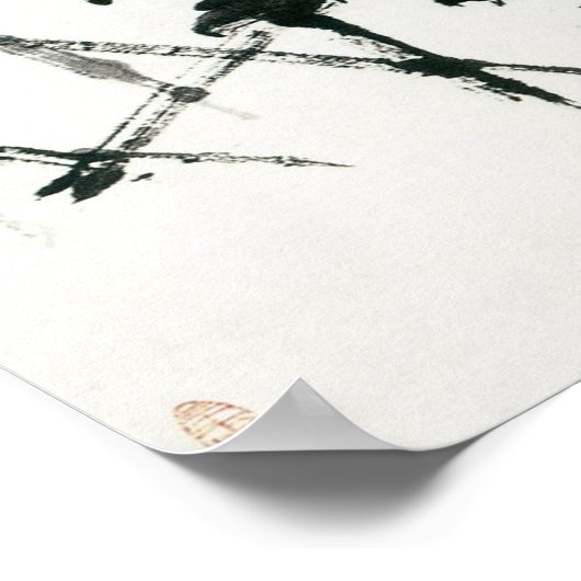 咲く菊 ポスター (角)