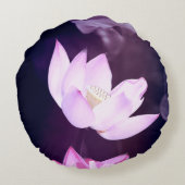 咲く蓮の花 ラウンドクッション (裏面)