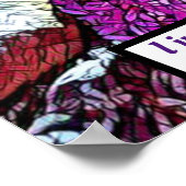 咲く薄紫花園 ポスター (角)