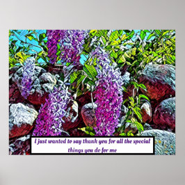 咲く薄紫花園 ポスター