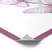 咲く蝶 ポスター (角)