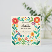 咲く誕生日 招待状 (スタンド正面)