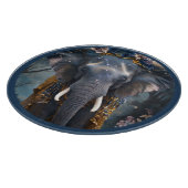 咲く象 カッティングボード (角)