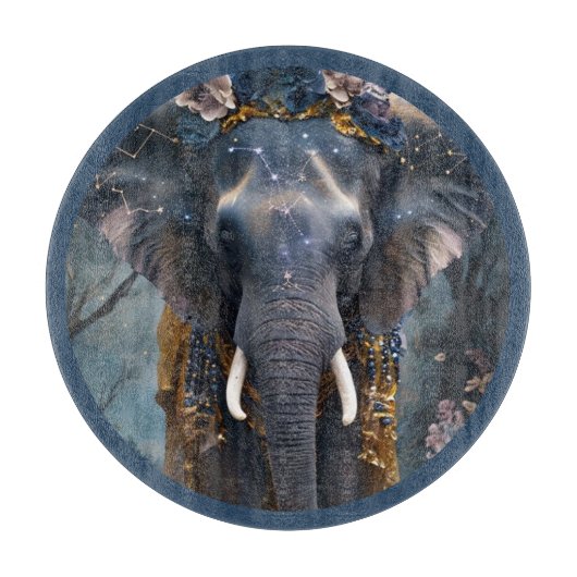 咲く象 カッティングボード (正面)