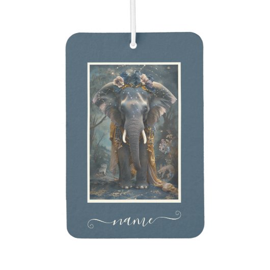 咲く象 カーエアーフレッシュナー (正面)