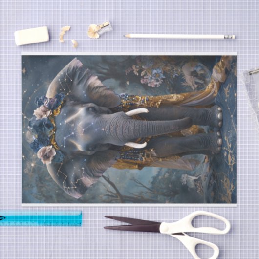 咲く象 薄葉紙 (クラフト)