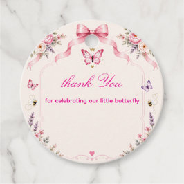 咲く赤ちゃんのクラウンバタフライのお礼タグ フェイバータグ