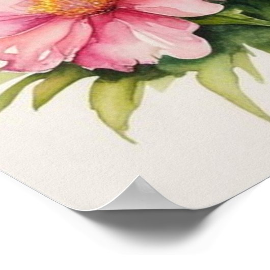 咲く野花の花束 ポスター (角)